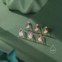 Sterling Silver Enamel Robin Bird Stud Earrings In Sterling Silver, thumbnail 3 of 12