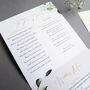 Botanical Trifold Wedding Invitations, thumbnail 9 of 10