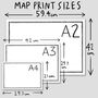 Map Of Rutland Signed Print, thumbnail 3 of 3