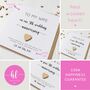 Personalised 5th Anniversary Card With Wooden Heart, thumbnail 2 of 8