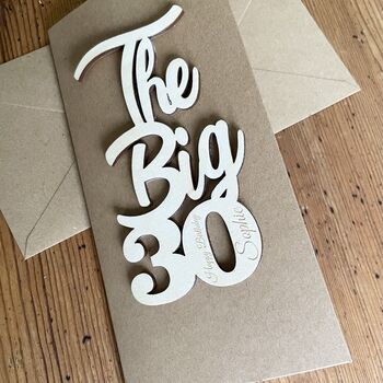 Personalised Big 30 Birthday Card, 5 of 8