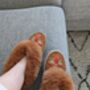 Luxury Sheepskin Slippers Terracotta, thumbnail 1 of 4