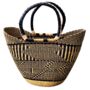 Natural Handwoven Market Basket, thumbnail 3 of 3