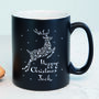Personalised Blue Reindeer Christmas Mug, thumbnail 2 of 4