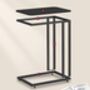 Modern Side Table With Steel Frame And Castors, thumbnail 8 of 11