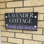 Personalised Lavender Slate House Number Sign, thumbnail 1 of 2
