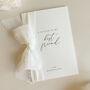 Luxury 'Letter To My Best Friend On My Wedding Day' Card, Elegant Calligraphy Design, thumbnail 2 of 11