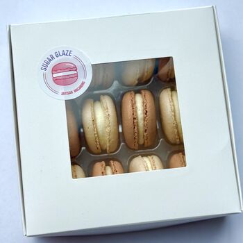 Baby Shower Bear Personalised Macarons Gift Box Of 12, 2 of 3