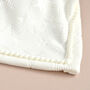 Personalised Ivory Blanket For Christening, thumbnail 6 of 8