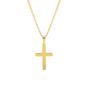 Mens Gold Plated Cross Necklace Crucifix Steel Pendant, thumbnail 3 of 10