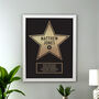 Personalised Star Award White Poster Frame, thumbnail 1 of 3