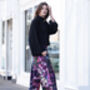 Jewel Hydrangea Velvet Trousers, thumbnail 3 of 5