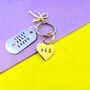 Personalised Happy Ever After Wedding Anniversary Keyring Keepsake, thumbnail 2 of 6