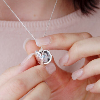 Personalised Hammered Sterling Silver Or Gold Locket, 11 of 11
