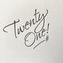 'Twenty One' Letterpress Card, thumbnail 2 of 2