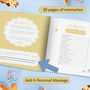 Baby Memory And Milestone Book Personalised, thumbnail 3 of 12