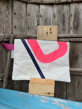 No4 Small Recycled Multifunctional Sailcloth Pouch, 5 of 9
