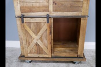 Industrial Wooden Storage Cabinet, 2 of 3