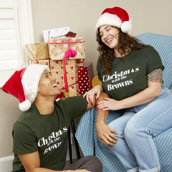 'Christmas With The' Personalised T Shirt, 2 of 7