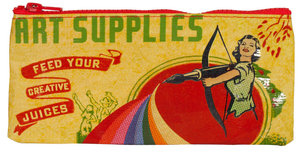 Art Supplies Pencil Case By Heliotique
