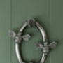 Solid Brass Nectar Bee Door Knockers Pewter, thumbnail 1 of 3