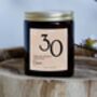 Any Age Birthday Gift Personalised Candle, Natural Wax, thumbnail 1 of 3