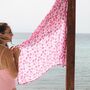 Peshtemal Turkish Beach Travel Gym Towel Strawberry, thumbnail 1 of 7