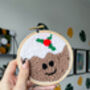 Festive Christmas Pudding Wall Hanging, thumbnail 4 of 7