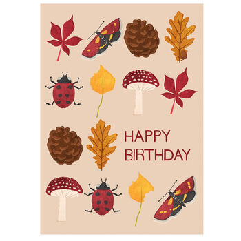 Autumn Themed Children Activity Birthday Cards, 4 of 4