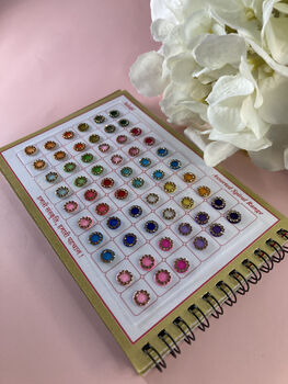 Colourful Stone Border 360 Bindi Booklet, 3 of 8