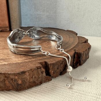 Ornate Vintage Spoon Cuff Bracelet, 3 of 5