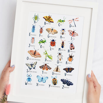 Insect Alphabet Art Print, 3 of 7
