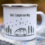 Personalised Campervan Outside Gift Enamel Mug, thumbnail 5 of 7