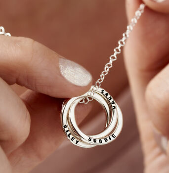 Personalised Russian Ring Necklace, 5 of 12