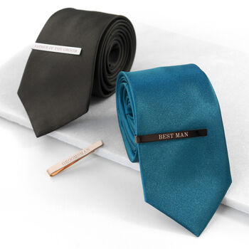 Personalised Groomsmen Tie Clip, 5 of 12