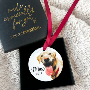 Personalised Dogs First Christmas Bauble Decoration, 5 of 10