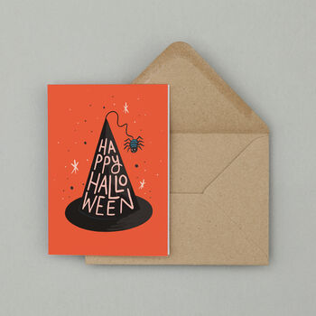 Happy Halloween Witch's Hat Card, 4 of 5