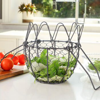 Farmhouse Kitchen Wire Salad Shaker, 5 of 8