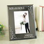 Personalised Mr And Mrs 6x4 Diamante Glass Photo Frame, thumbnail 3 of 3