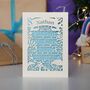 Personalised Woodland First Christmas Papercut Card, thumbnail 6 of 12