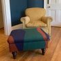 Bespoke Fabric Colour Block Footstool, thumbnail 1 of 12