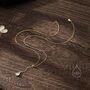 Moonstone Droplet Lariat Pendant Necklace, thumbnail 6 of 11