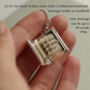 Silver Banner Book Locket Necklace, thumbnail 3 of 9