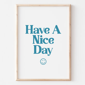 Retro 90s Smile Face Have A Nice Day Print, 3 of 5