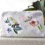 Personalised Birthday Flower Makeup Bag Gift, thumbnail 2 of 4