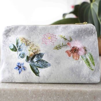 Personalised Birthday Flower Makeup Bag Gift, 2 of 4