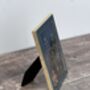 Isaac Jacobs Teal And Gold Tone Border Photo Frame, thumbnail 3 of 3
