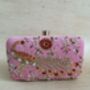 Peacock Rectangular Pink Clutch Bag, thumbnail 6 of 12