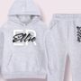 Personalised Luxury Tracksuit Pink Blue Or Grey, thumbnail 4 of 6