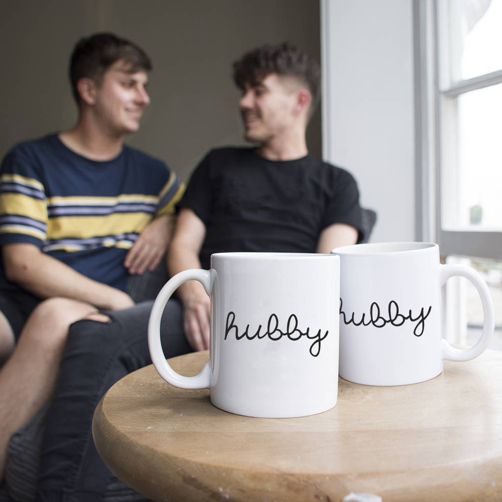 Hubby And Hubby Couples Mug Set, 1 of 4